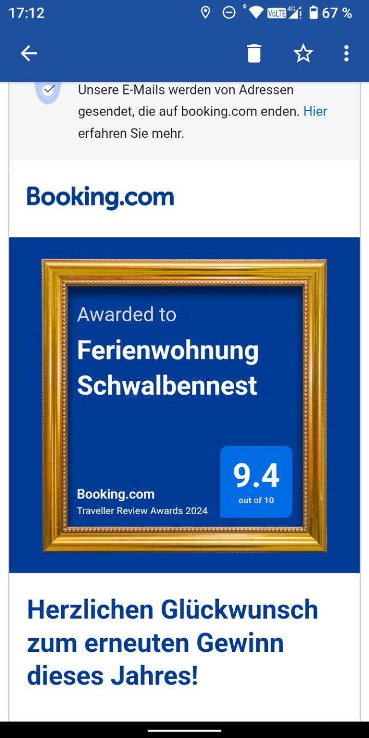 Ferienwohnung Schwalbennest Sommerach Eksteriør billede